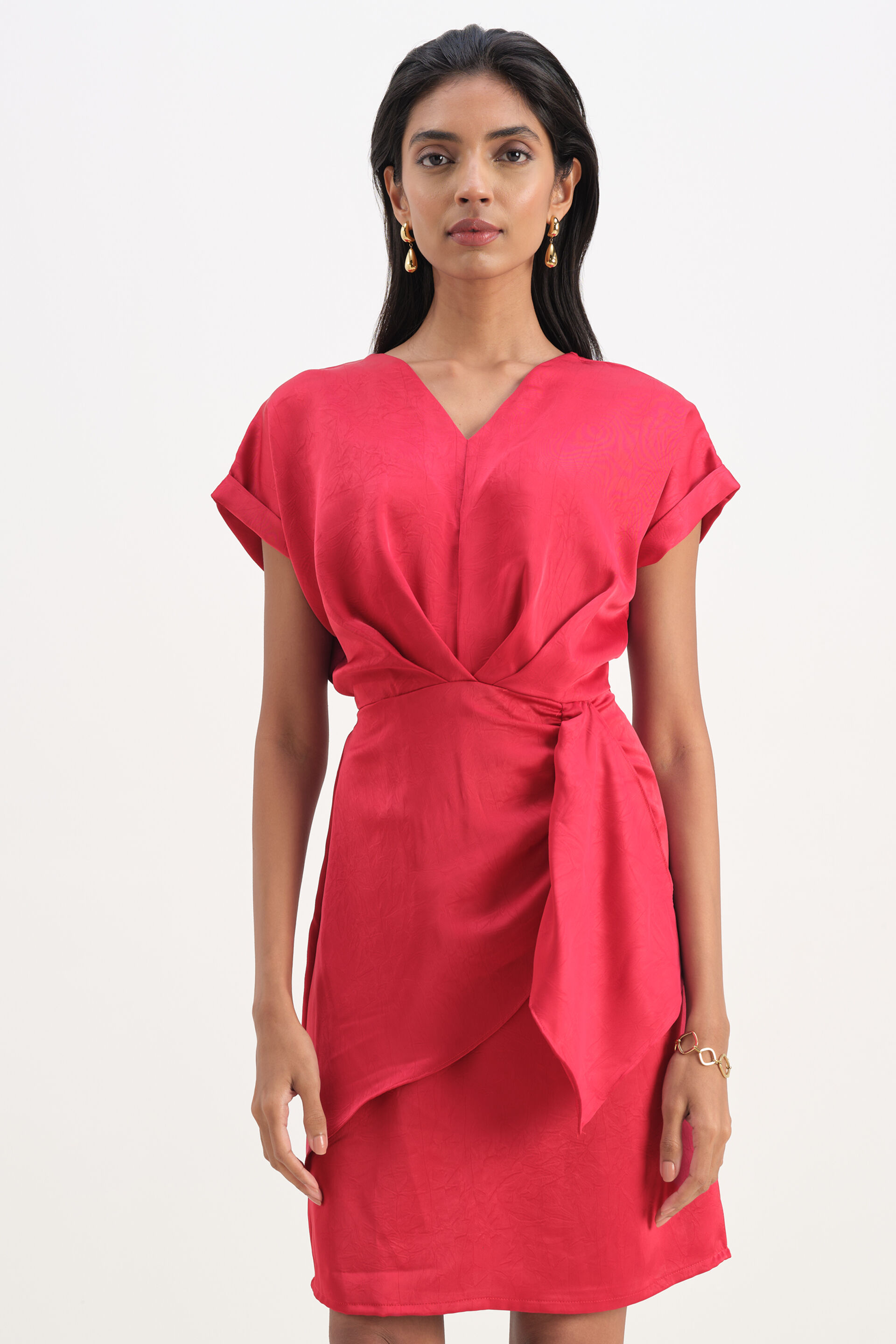 Crimson Affair Dress, Red, image 1
